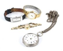 An assortment of ladies' and gentlemans' watches.
