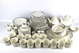 A Royal Doulton 'Juno' pattern part tea and dinner service.