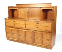 A Parker Knoll teak two-tier sideboard.