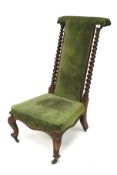 A Victorian prayer chair.