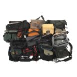A group of modern camera bags.