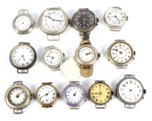 An assortment of trench type watch faces.