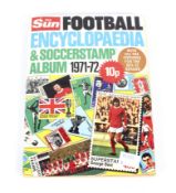 A 'Football Encyclopedia & Soccerstamp Album, 1971-72' issued by The Sun.