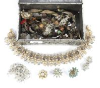 An assortment of costume jewellery.