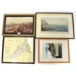 Assorted prints and maps.