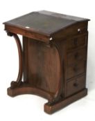 A 19th century mahogany Davenport desk.