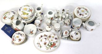 An extensive collection of Royal Worcester Evesham pattern ceramics.