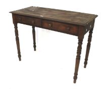 A 19th century mahogany table.