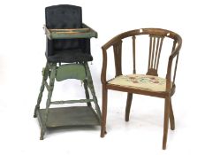 Two antique chairs.