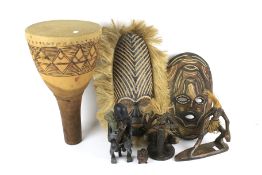 An assortment of Tribal items.