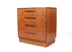 A 1960s/1970s G-Plan teak chest of drawers.