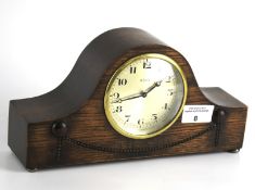 A Swiss made Fontainemelon eight day mantle clock.
