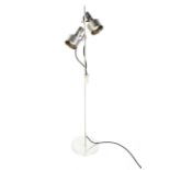 A vintage floor standard lamp by Peter Nelson for the Architectural Lighting Company.