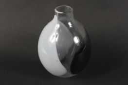 A Kosta Boda limited edition glass vase by Gunnel Sahlin.