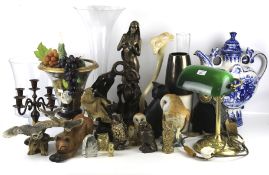 Assorted figurines, ceramics and collectables.