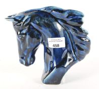 An Anita Harris signed ceramic model of a horse's head.
