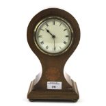 A 20th century balloon shaped mantel clock.