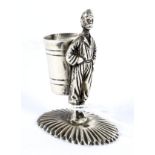 Contential silver thimble holder and a Charles horner thimble