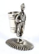 Contential silver thimble holder and a Charles horner thimble