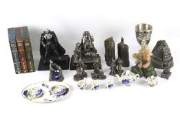 An assortment of 'mythical figures' collectables.