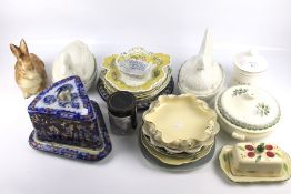 A quantity of assorted 19th and 20th century ceramic tableware.