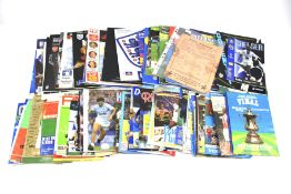 Approximately seventy-five 1945 and later football programmes.