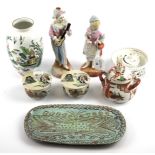 An assortment of 20th century and late ceramics.