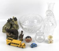 An assortment of 20th century and later ceramics and glassware.