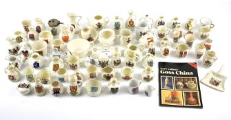 An assortment of Goss miniature ceramics.