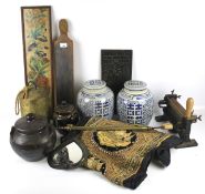 A group of ceramics and other items.