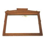 An Edwardian walnut framed, bevelled edge dressing table mirror. 62cm x 55.5cm.