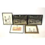 A collection of mid to late 20th century framed photographs.