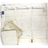 An assortment of 19th century documents.