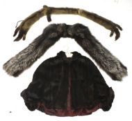 A vintage mink fur shawl,