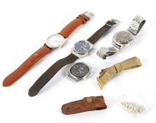 Four contemporary gentleman's wristwatches.