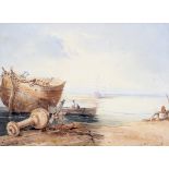 School of S.Prout (late 19th/early 20th century), a framed maritime watercolour. 44cm x 32cm