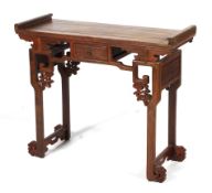 A Chinese hardwood altar table.