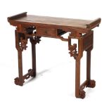 A Chinese hardwood altar table.