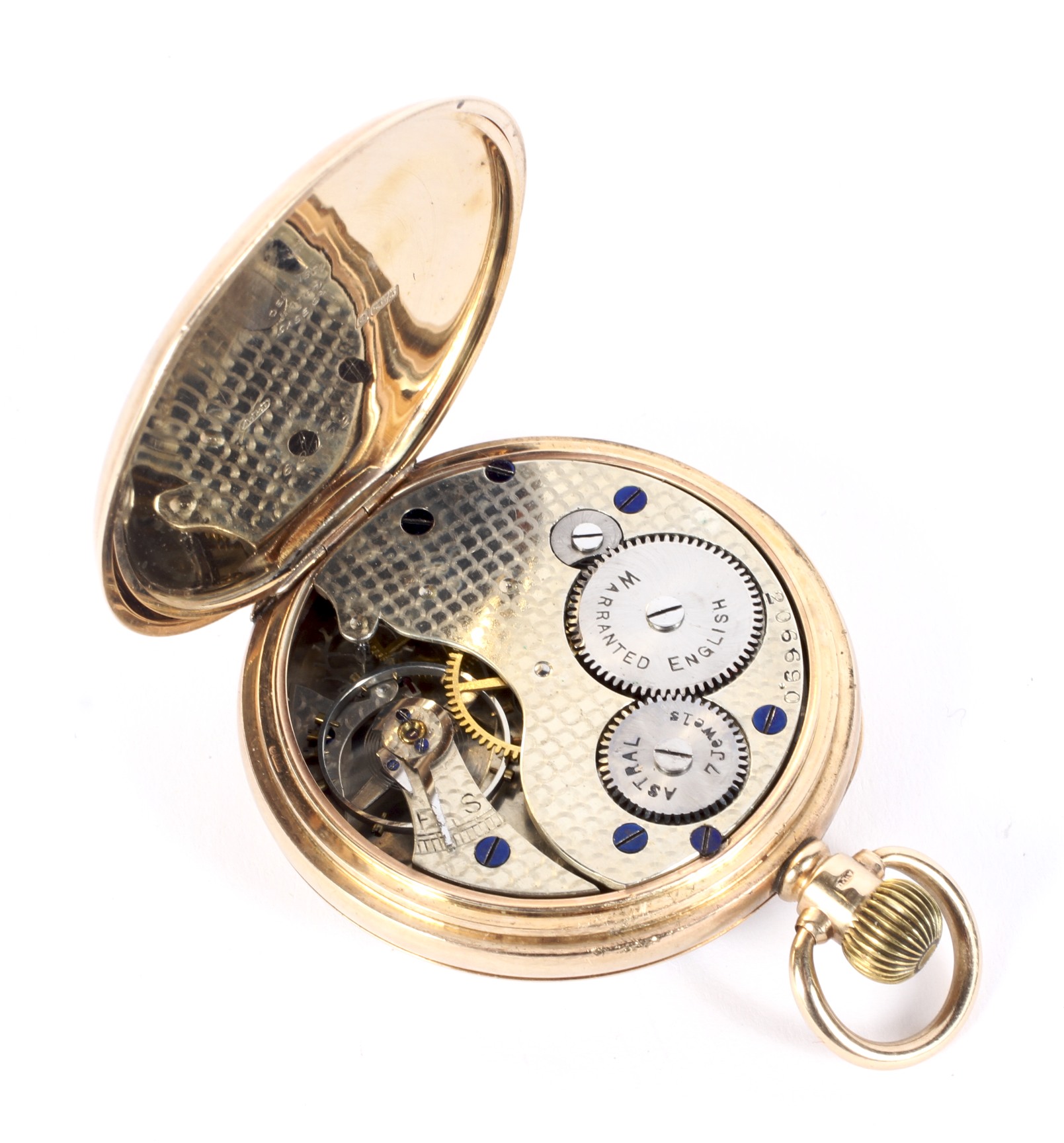 A 9ct gold open faced gentleman's Coventry Astral pocket watch. - Image 3 of 4