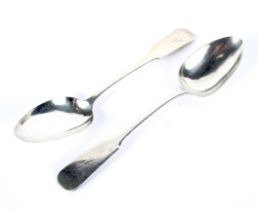 Two Georgian silver serving spoons, maker James McKay, Edinburgh 1814,