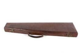 An early 20th century brown leather shotgun case, WW Greener Ltd, Pall Mall.