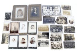 An assortment of military and Victorian photographs.