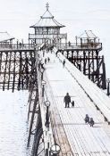 Michael Vincent (Somerset, 21st Century), A Walk Down the Pier, Clevedon, 1999.