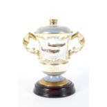 An Aynsley porcelain commemorative limited edition 'Battle of Britain' two-handled urn-shaped vase