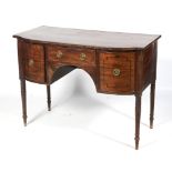 A Regency mahogany breakfront sideboard.