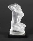 A Lalique frosted figure of a lady 'Floreal'.