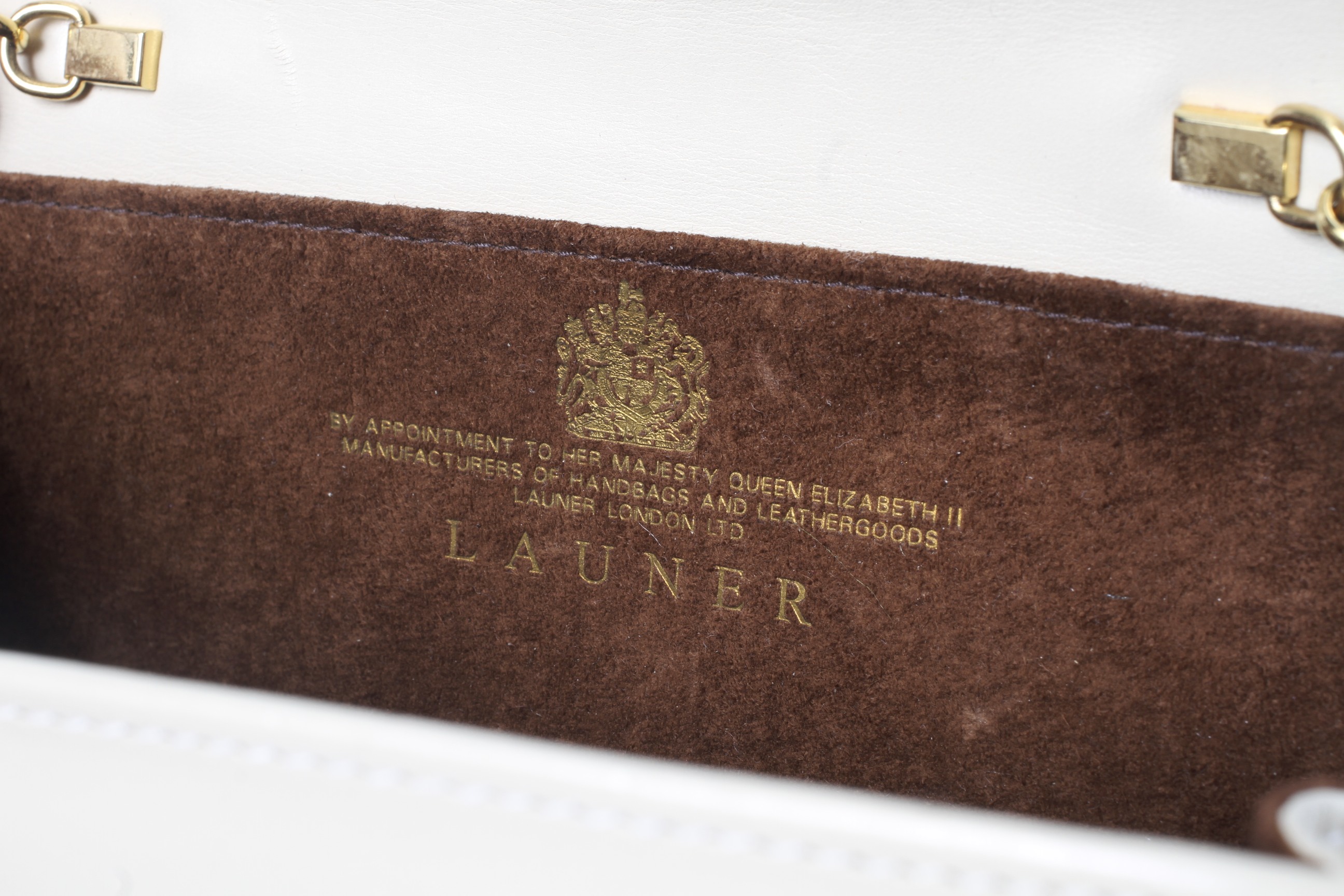 A Launer of London cream leather clutch bag. - Image 2 of 2