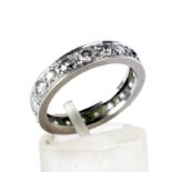 An early-mid 20th century diamond full eternity ring.