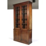 A 19th century mahogany bookcase cupboard.