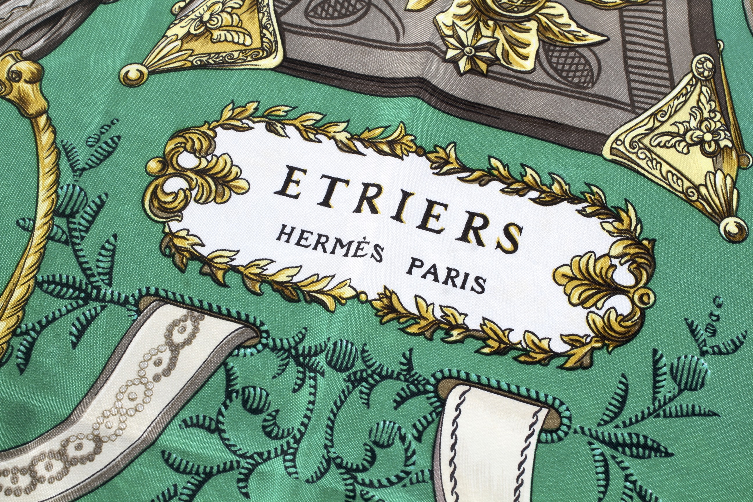 A Hermes 'Etriers' Silk Scarf. - Image 2 of 2